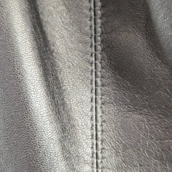Danier Leather Jacket Zip Up Pewter Gray NWT Size XL - Picture 3 of 16